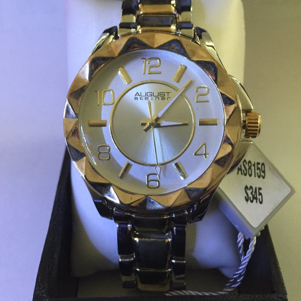 NEW August Steiner Women's Pyramid Watch
